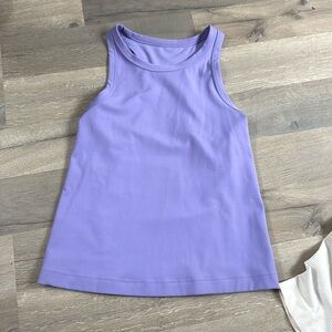 High nevk racer back in dark lavander